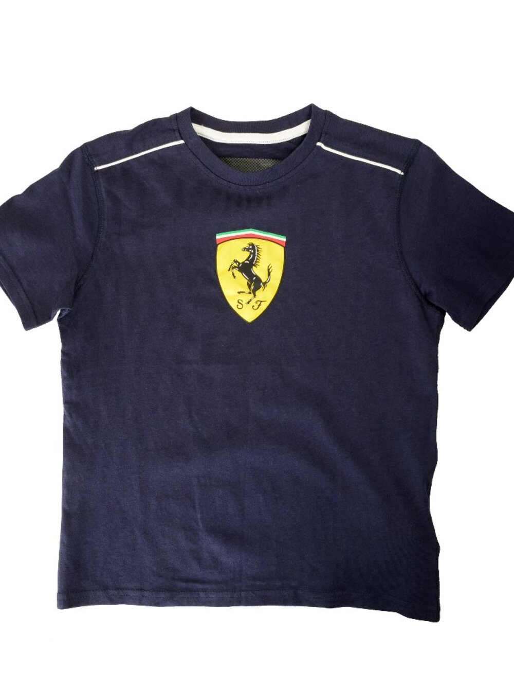 Scuderia Ferrari Kid Ferrari Shield Logo Short Sleeve T-Shirt Sz 7/8 Years